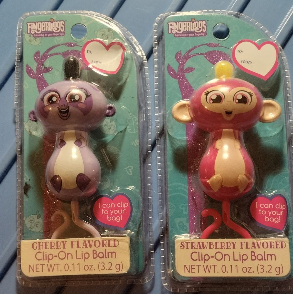 2 Fingerlings lip balms new and aealed